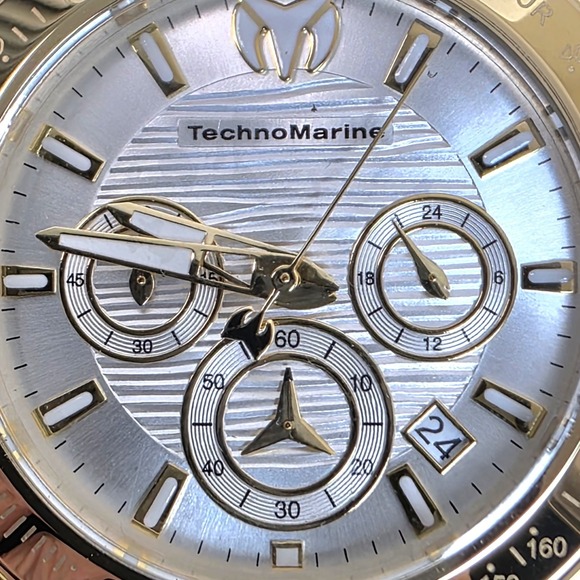 TechnoMarine Manta Ray Men NEW TechnoMarine Manta Ray Men\'s Watch 42mm‎ Gold (TM-225122) Box Included #908